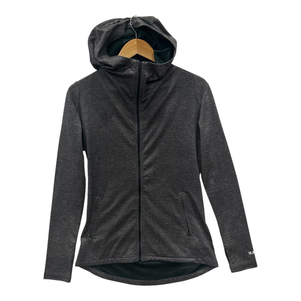 Burton Women's Negani Fleece Hoodie Jacket Gray Full Zip Size M